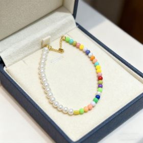 Colorful Pearl Necklace (Option: 6926398670103)